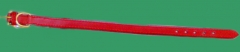 Leder - Hundehalsband rot