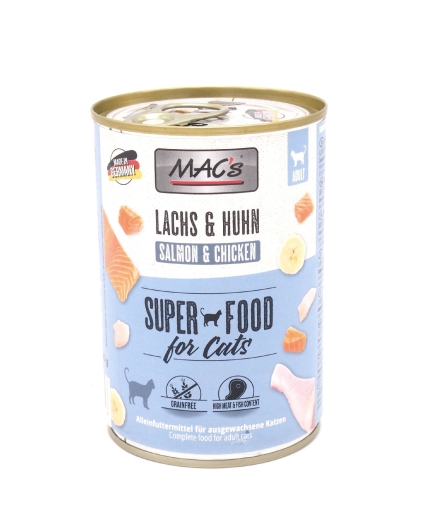 Macs Katzendosenfutter Lachs & Hühnchen 400g