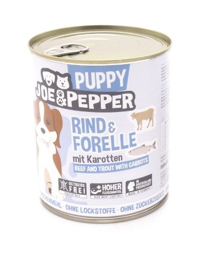 Joe&Pepper Puppy Rind & Forelle 400g