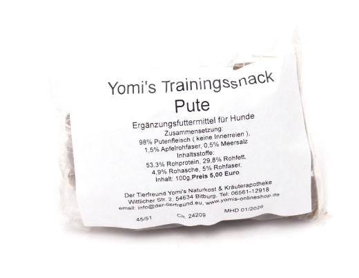 Yomis Trainingssnack Pute 100g