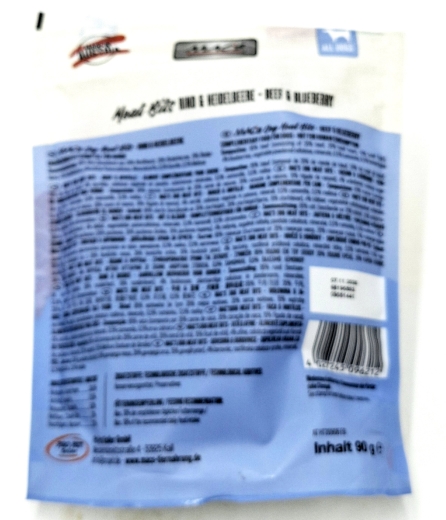 Mac's Meat Bits Rind & Heidelbeere 90g