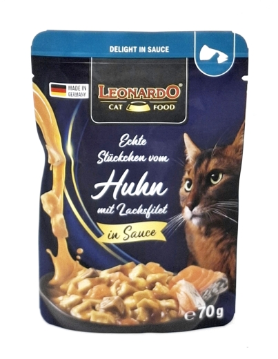 Leonardo Delight in Sauce Huhn mit Lachfilet 70g