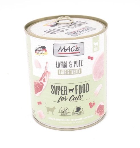 Macs Katzendosenfutter Lamm & Pute 800g