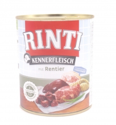 Rinti Kennerfleisch + Rentier 800g Hundedosenfutter