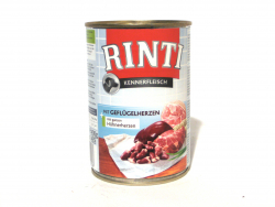 Rinti + Geflügelherzen 400g Hundedosenfutter