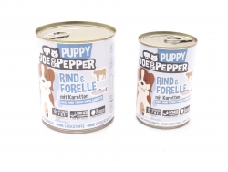 Joe&Pepper Puppy Rind & Forelle 400g