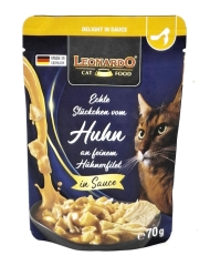 Leonardo Delight Huhn mit feinem Hühnerfilet in Sauce 70g