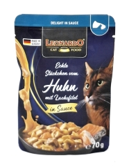 Leonardo Delight in Sauce Huhn mit Lachfilet 70g