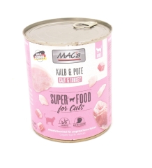 Mac's Katzendosenfutter Kalb & Pute 800g
