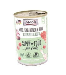 Mac's Katzendosenfutter Ente, Kaninchen und Rind 400g