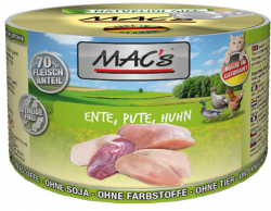 Mac's Katzendosenfutter Ente, Pute und Huhn 200g