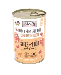Mac's Katzendosenfutter Rind und Hühnerherzen 400g
