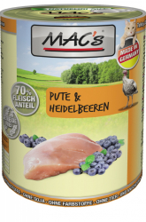 Mac's Katzendosenfutter Pute & Heidelbeeren 400g