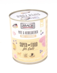 Mac's Katzendosenfutter Pute & Heidelbeeren 800g