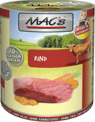Mac's Katzendosenfutter Rind 800g